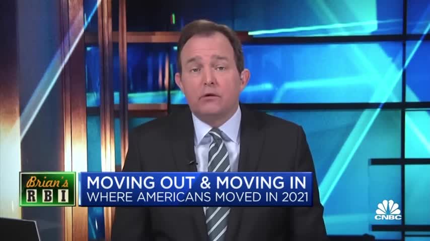 The top five states with most residents leaving are all led by Democrats, CNBC reports