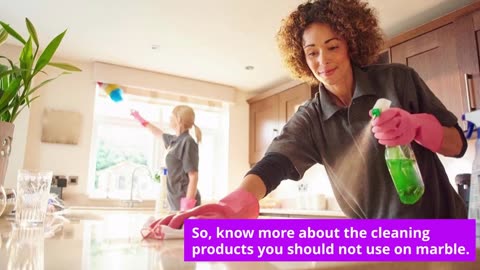 Cleaning Products You Should Never Use On Marble