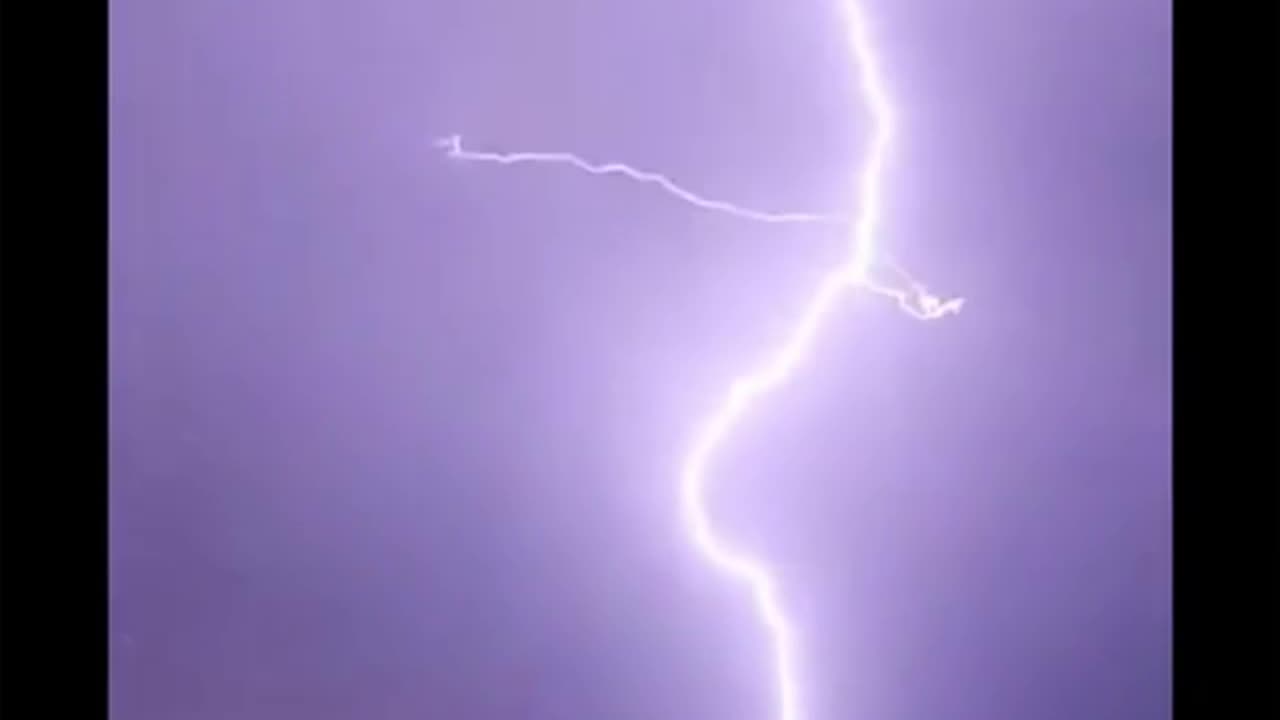 A lightning strike caught on Camera big tower in Saudia Arabia