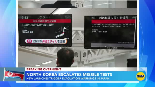 North Korean missile launches trigger evacuation warnings in Japan l GMA