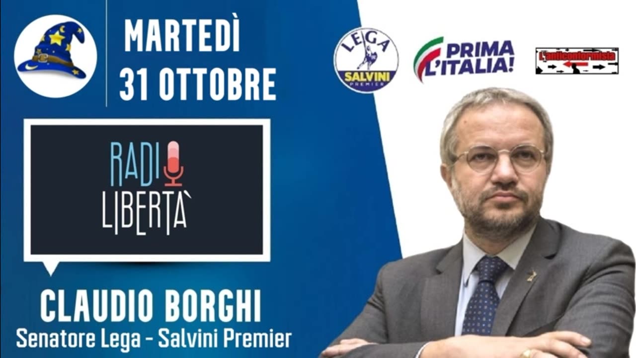 🔴 48ª Puntata della rubrica Scuola di Magia di Claudio Borghi su Radio Libertà (31/10/2023).