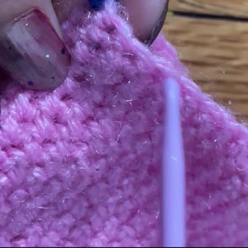 Easy way to count stitches without using crochet locking stitch or colorful needle clips