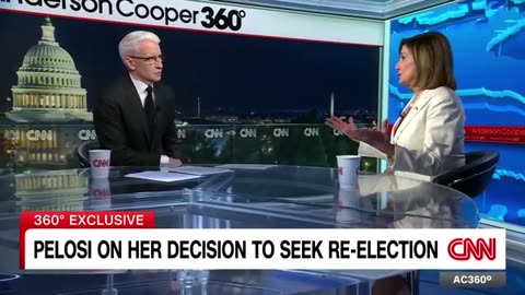 Cooper asks pelosi twice if