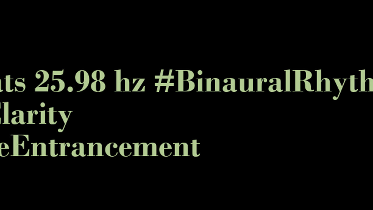 binaural_beats_25.98hz_RelaxingSounds BinauralBeats AudioSphereSoothing