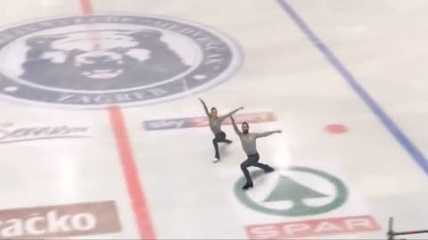 *Scary Fall - Please Beware* - Ashley CAIN / Timothy LEDUC, GOLDEN SPIN ZAGREB PAIRS FS Dec.-8