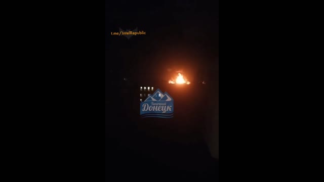 Massive fire as Ukrainian forces hit Ilovaisk, Donetsk region, West Russia