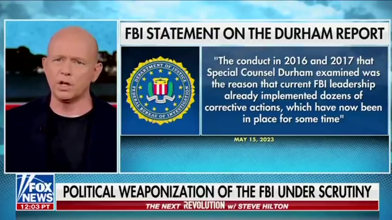 “THE FBI INTERFERED IN THE 2016 ELECTION TO HELP HILLARY CLINTON AND HURT DONALD TRUMP..."