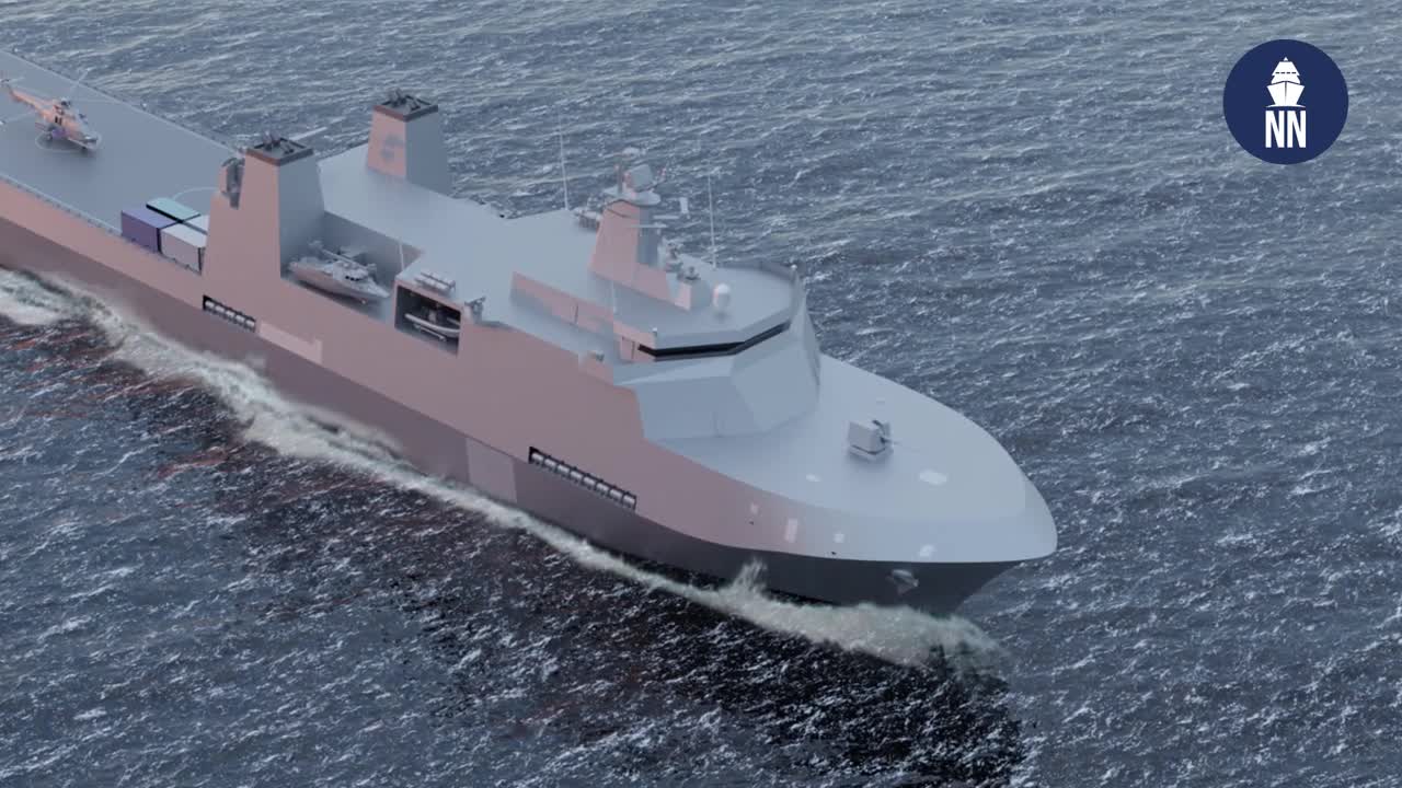 HHI Unveils HDL-13000 Design For Royal Malaysian Navy MRSS