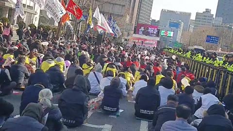 240309...민노총 진보당 집회영상.. 소리 있음.