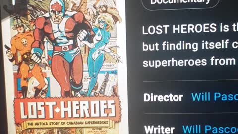 LOST HEROES : THE UNTOLD STORY OF CANADIAN SUPERHEROES DOCUMENTARY REVIEW