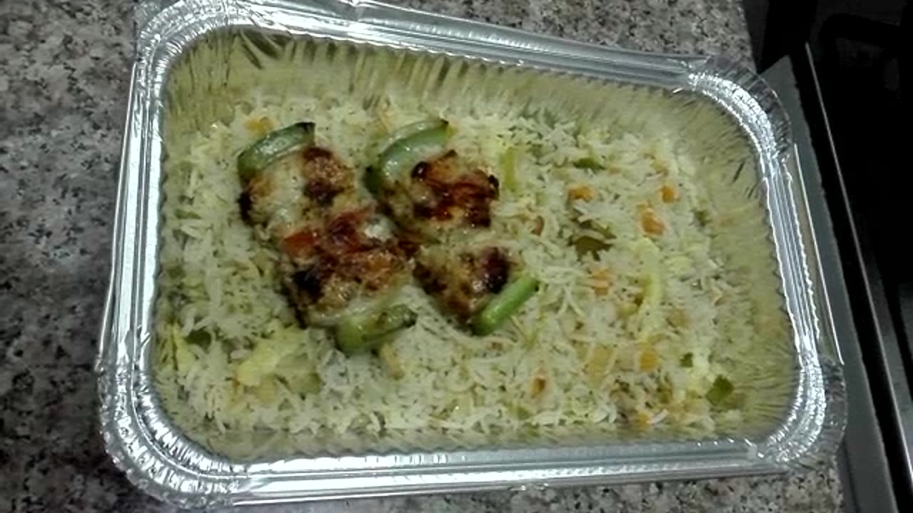 Chicken Shashlik With Rice