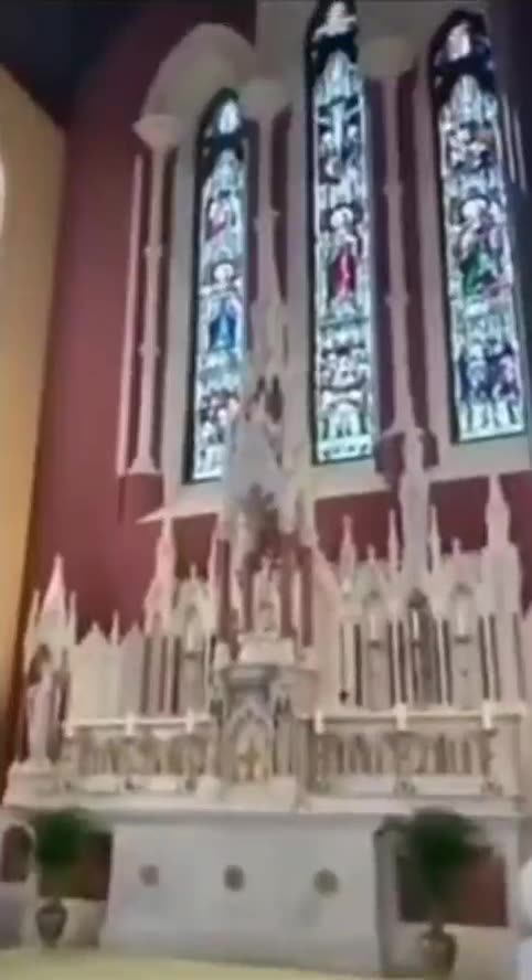 The roman catholic church in Ireland opened its doors for muslim prayers.