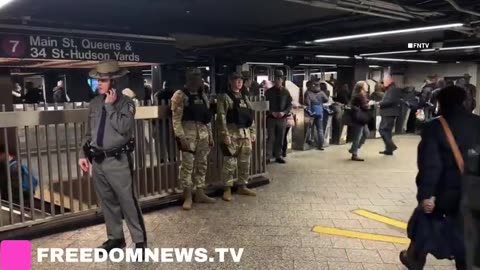 NYC subways are now under martial law..