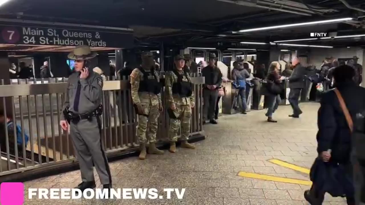 NYC subways are now under martial law..