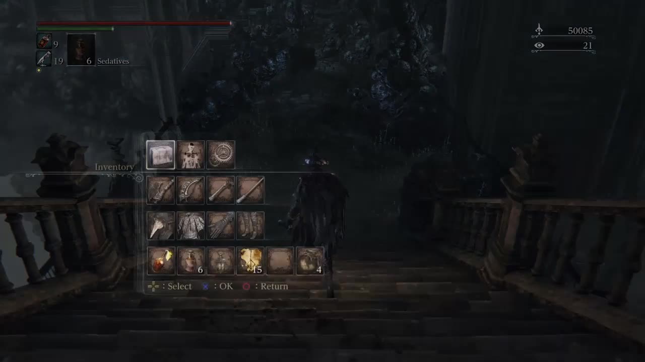 Bloodborne Military Veteran Walkthrough #17 Lower Pthumeru Chalice and Killing Brain of Mensis