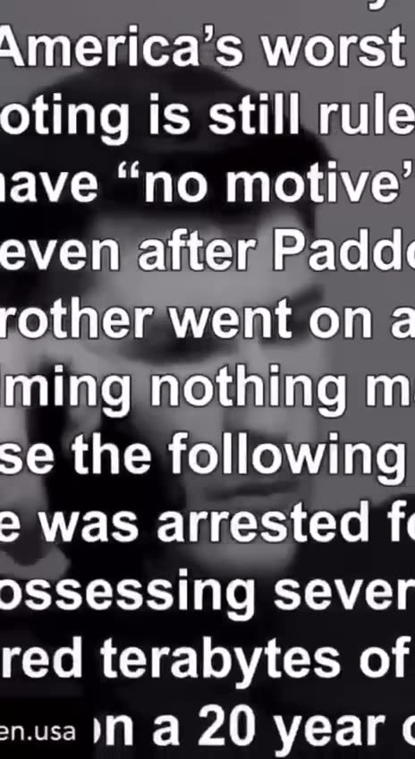 Thinking about the Las Vegas shooting and how nothing adds up.