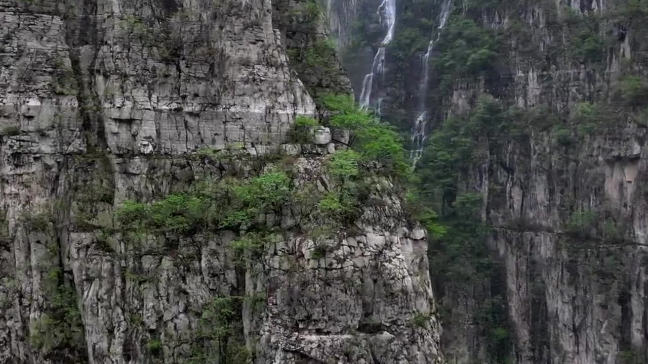 Mountains And Waterfall Magic.