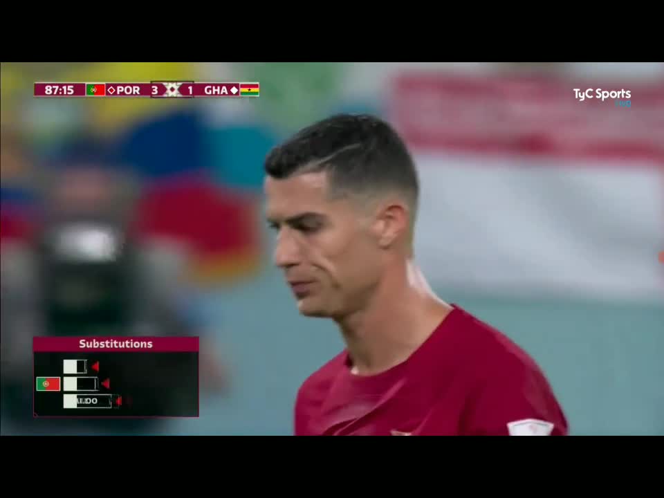 News PORTUGAL 3 - 2 GHANA -C.RONALDO OUT TO LANS