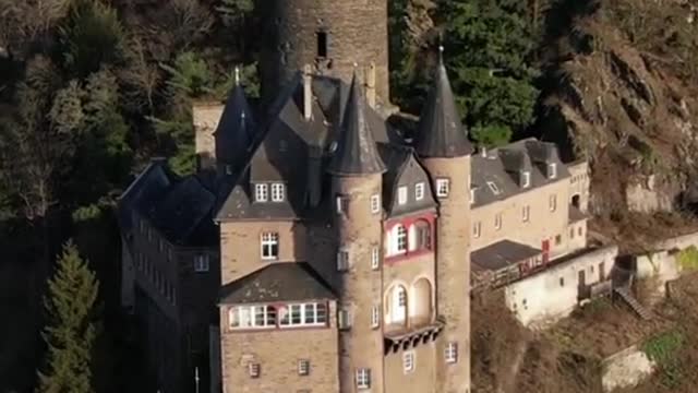 Drone Footage of Katz Castle, Germany | History of Ancient Architecture