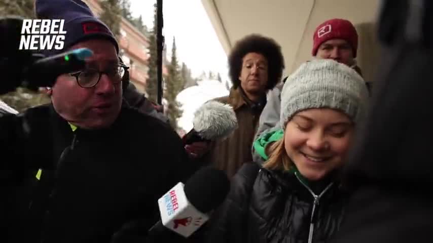 Greta Thunberg LAUGHS At Reporter Who Asks If She Will Protest Saudi Arabia Or Russia