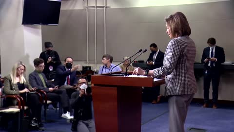 Nancy Pelosi holds weekly press briefing