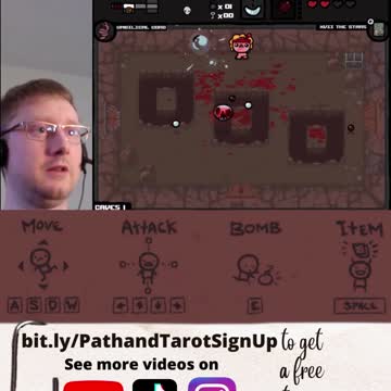 Searching For Tarot Cards In The Binding of Isaac Run 13, social clip 2.