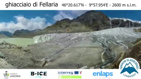 Watch this Italian glacier shrink over four summers