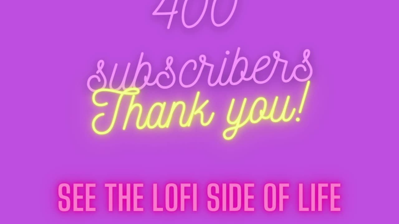 400 subscribers on Instagram!