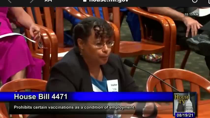 Testimony 3 weeks ago (Aug. 2021)... Molecular Biologist Dr. Christina Parks