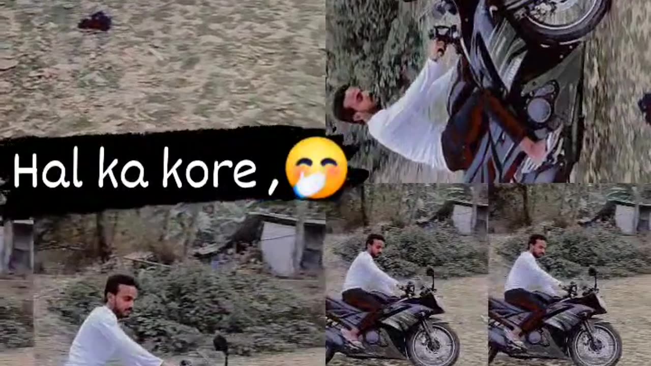 Bike riding funny video 🤣📸