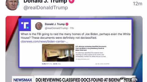 Donald J Trump TS post Jan 11, 2023, 12:30 PM