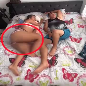 Women gets assaulted by a demon on camera while sleeping