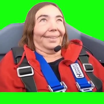 Girl in Jet Getting Face Squished “I Like to Cook” | Green Screen