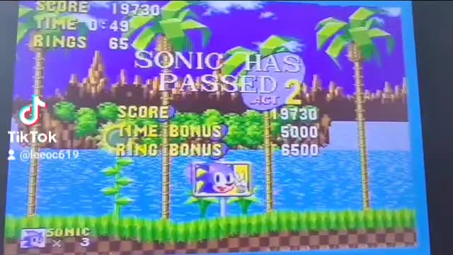 Sonic the hedgehog sega megadrive gameplay
