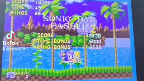 Sonic the hedgehog sega megadrive gameplay