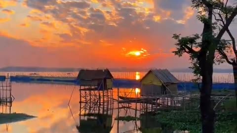 Natural Beautiful Sunset
