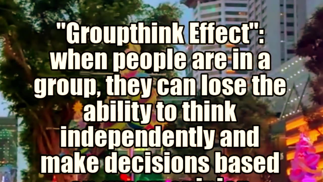 Group thought effect