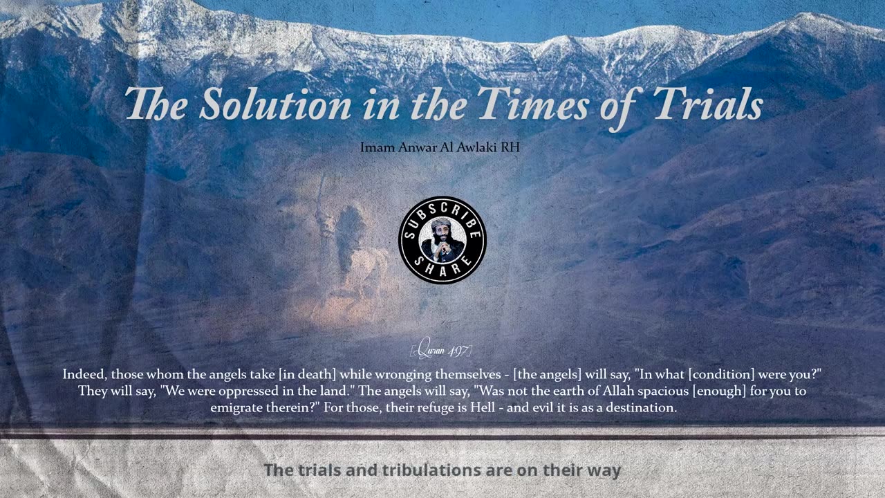 Solutions in the time of Fitan (Trials)