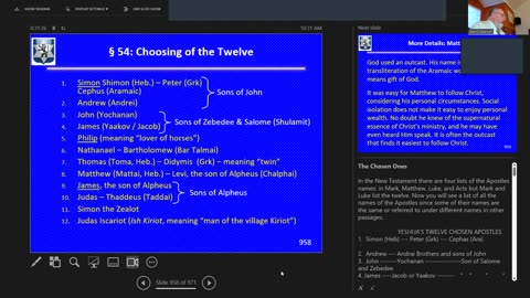 Sunday June 18, 2023 Life of the Messiah 99: the Choosing of the Twelve