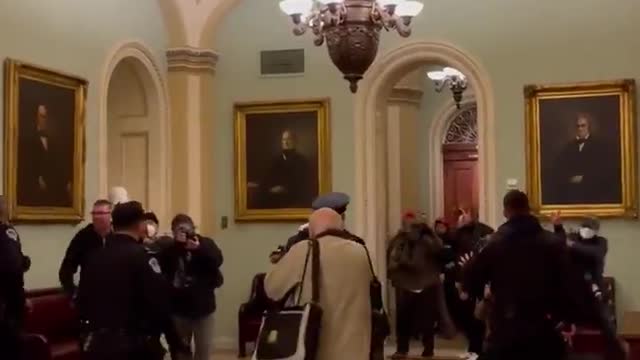 Here’s the scary moment when protesters initially got into the building