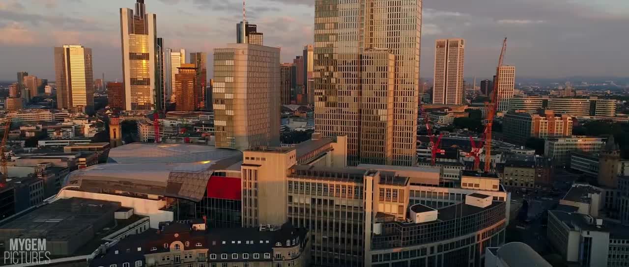 FRANKFURT AM MAIN FROM ABOVE (GERMANY)