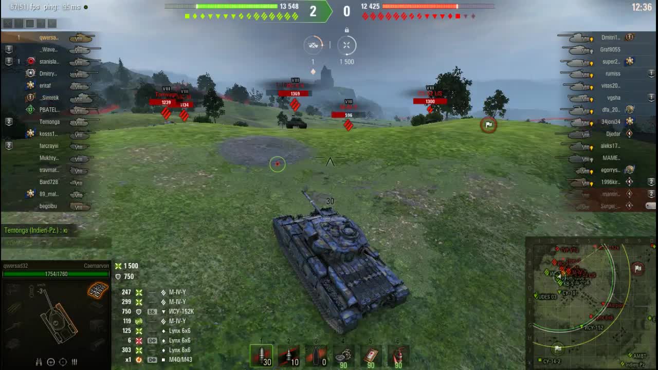 Carnarvon is a great tank. Just fire!