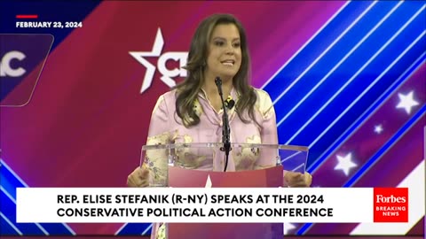 Elise Stefanik Calls Liz Cheney A 'Pelosi Puppet' During CPAC Speech