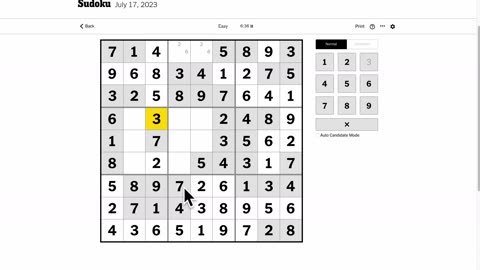 Sudoku 2023-07-17