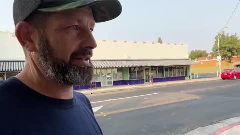 Live - protestors protesting god at Tower Theatre