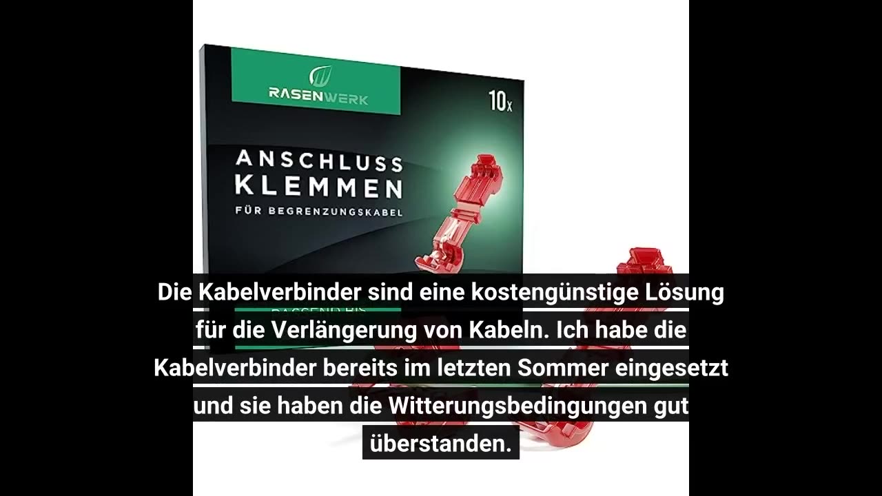 Käuferbewertungen : LEBEXY Kabelverbinder 20 Stück für Mähroboter, Wasserdicht Anschlussklemmen