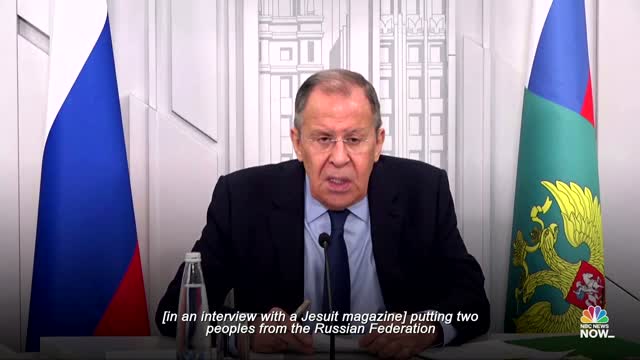 Pope's 'Unchristian' Comments Criticized By Russia's Lavrov