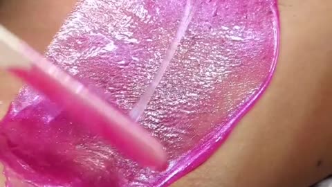 Underarm Waxing with Sexy Smooth Tickled Pink Hard Wax by @glass.scarz.studioz