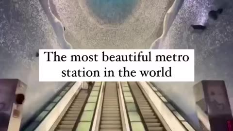 The most beautiful metro station in the world 🌍