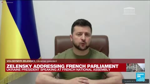 Zelensky Addresses French Parliament